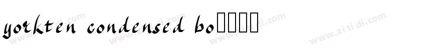 yorkten condensed bo字体转换
